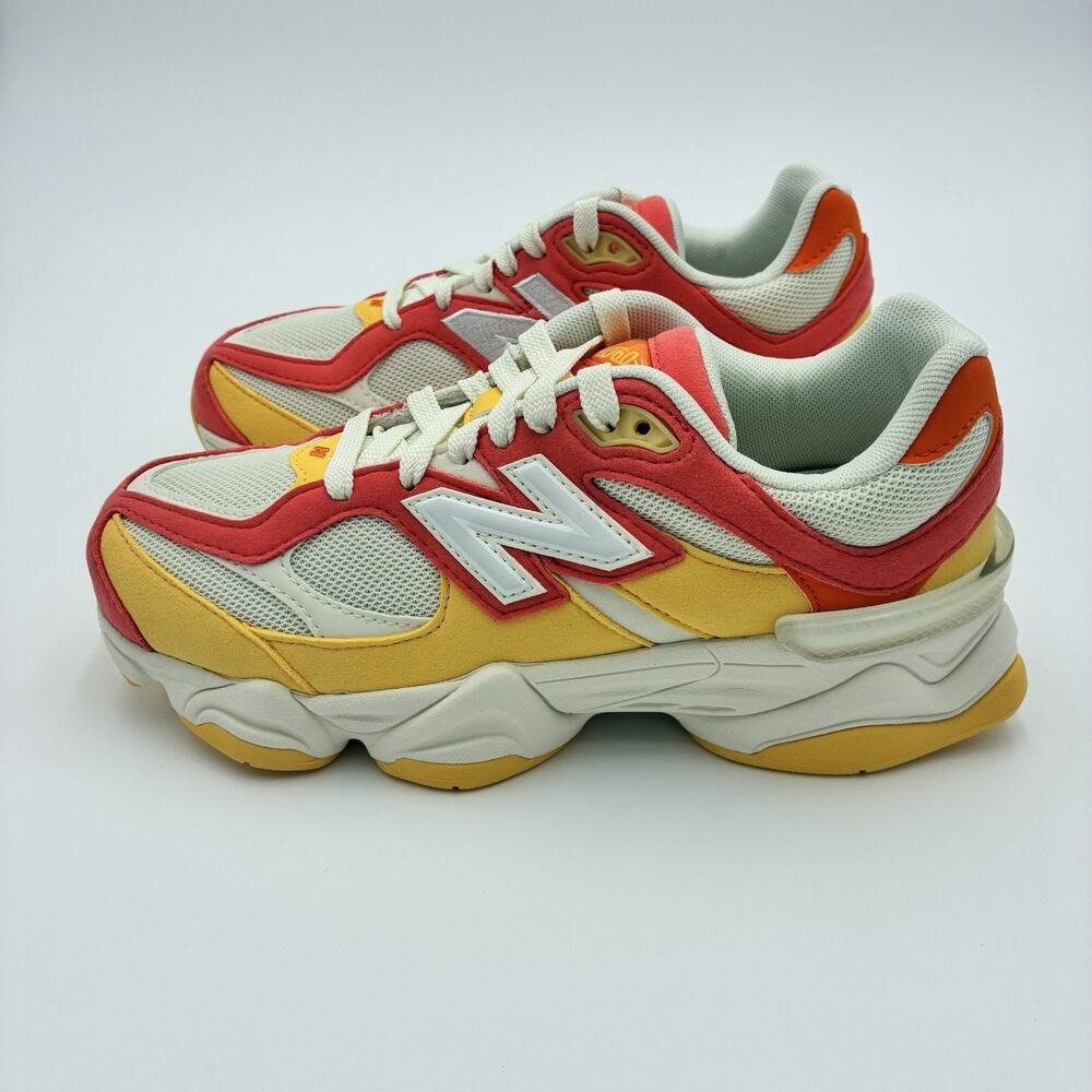 New Balance 9060 Kids 5.5 Orange Red Chunky Sneakers New With Box